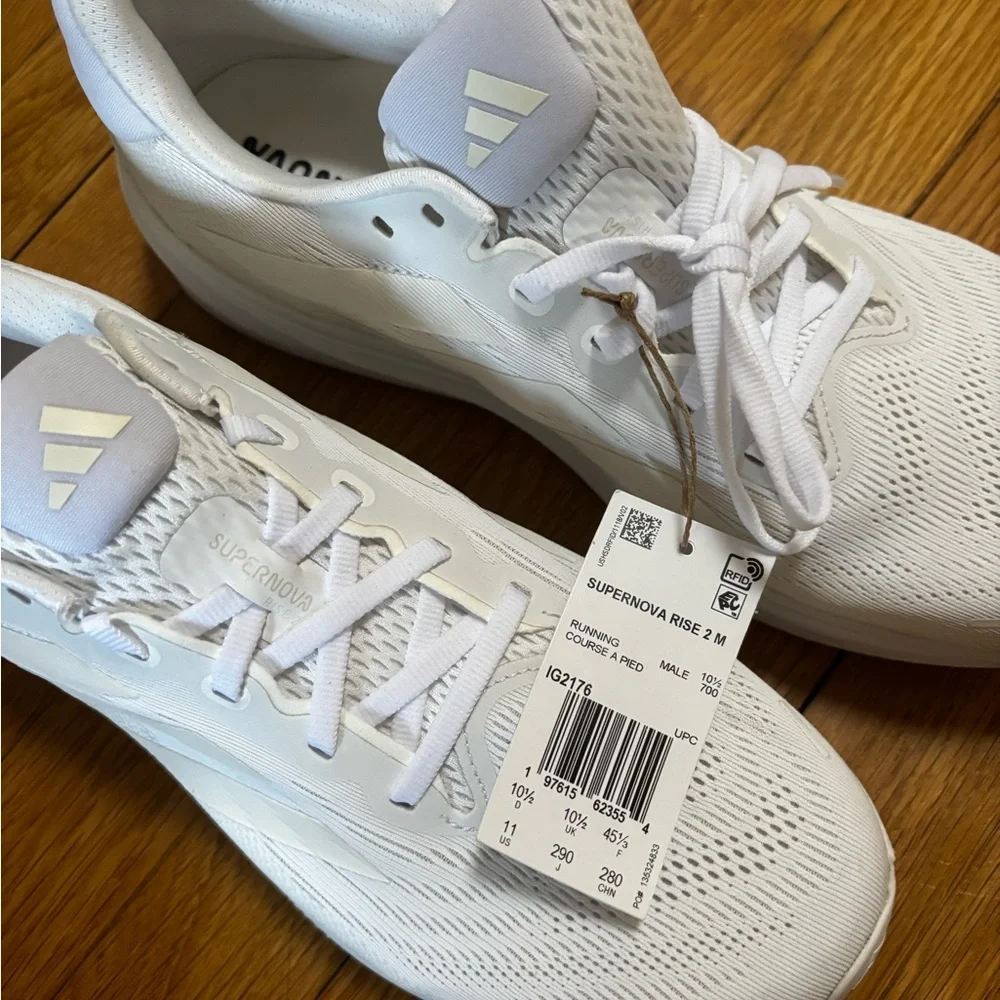 NEW Adidas Supernova Rise 2 All White - Picture 4 of 4